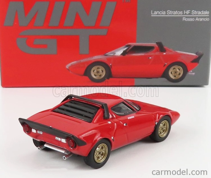 Mini-gt Lancia Stratos Hf Stradale 1973 1:64 červená