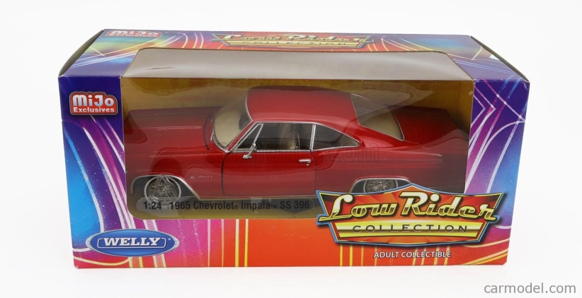 Welly Chevrolet Impala Ss 396 Coupe Low Rider 1965 1:24 čierna