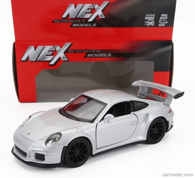 Welly Porsche 911 991 Gt3 Rs Coupe 2014 1:34 Strieborná