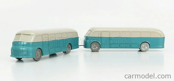 Officina-942 Fiat 666rn Bus Con Rimorchio Viberti Parigi 1946 1:76 Svetlo modrá sivá