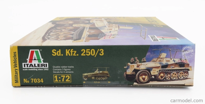 Italeri VTZ Tank Sd. Kfz. 250/3 Polopásový Cingolato Military 1942 1:72 /