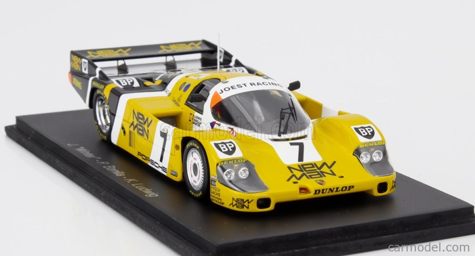 Spark-model Porsche 956 Lh Team New-man Joest Racing N 7 Winner 24h Le Mans 1985 K.ludwig - P.barilla - J.winter 1:43 žltá čierna