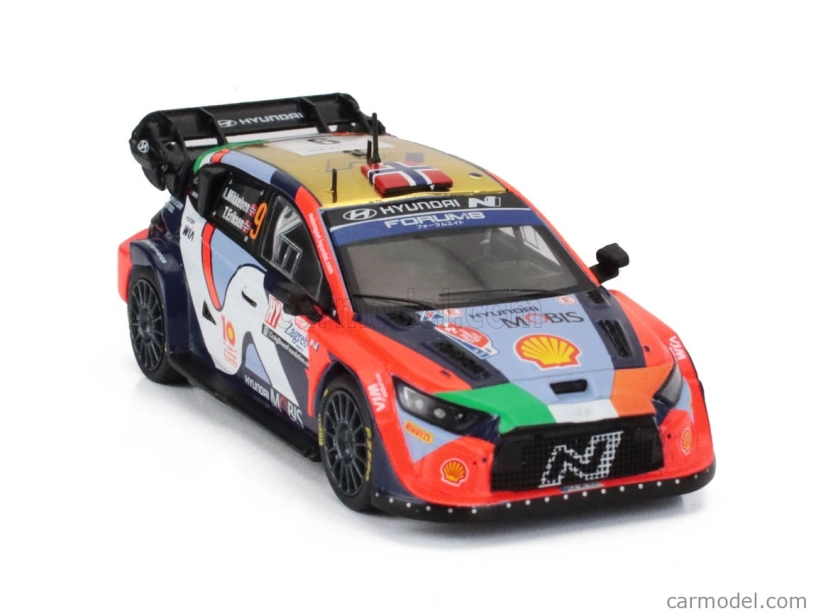Ixo-models Hyundai I20 N Rally1 Team Shell Mobis Wrt N 9 6. Rally Chorvátsko 2024 Andreas Mikkelsen - Torstein Eriksen 1:43 Rôzne