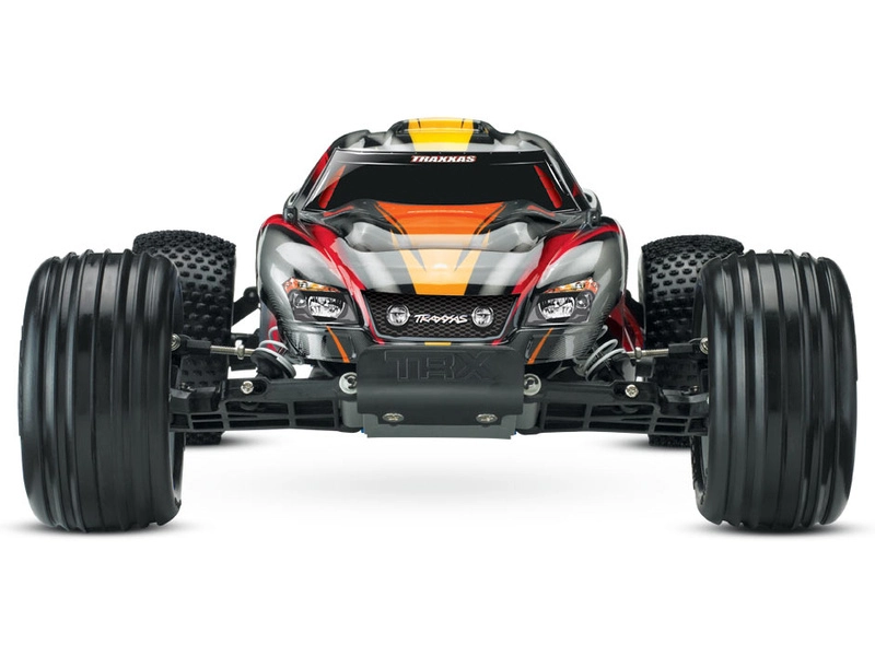 RC auto Traxxas Nitro Rustler 1:10 TQi RTR, stříbrno-modrá