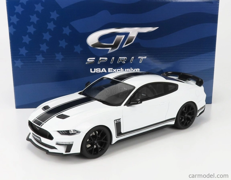 Gt-spirit Ford usa Mustang Coupe 5.0 R-spec Rhd 2020 1:18 White Black