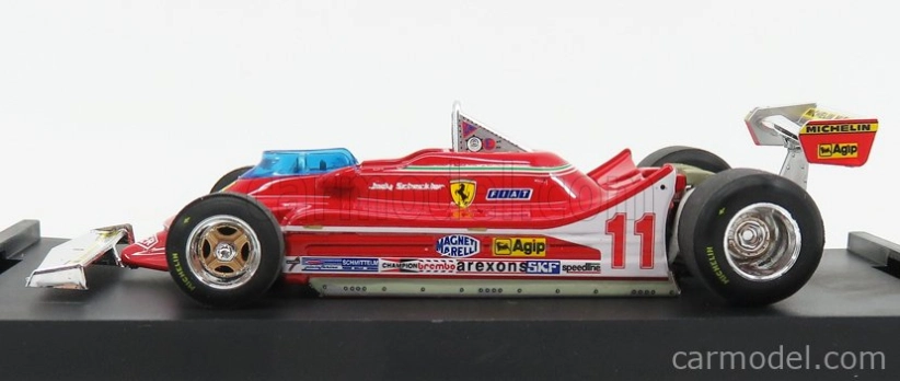 Brumm Ferrari F1 312t4 N 11 Víťaz majstrovstiev sveta v Monze Taliansko 1979 Jody Scheckter 1:43 Červená