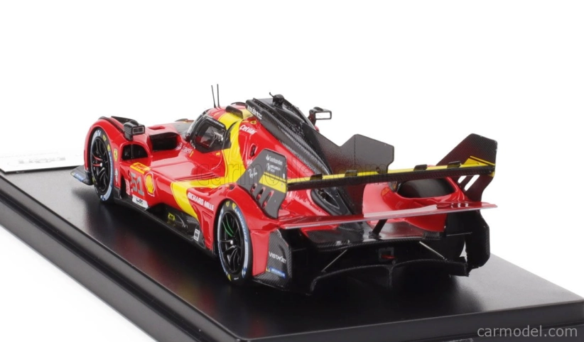Bbr-models Ferrari 499p 3.0l Turbo V6 Team Ferrari Af Corse N 51 3rd Wec 6h Spa 2023 Alessandro Pier Guidi - James Calado - Antonio Giovinazzi 1:43 Červená Žltá Čierna