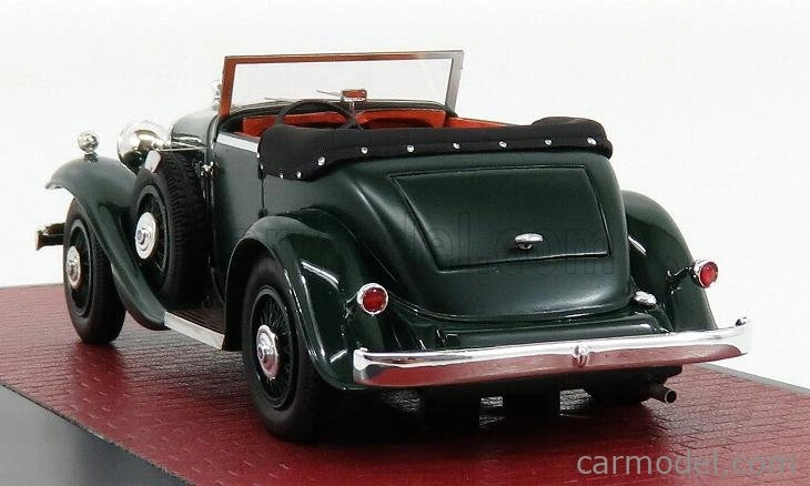 Modely v mierke Matrix Stutz Dv32 Super Bearcat Cabriolet Open 1932 1:43 Zelená