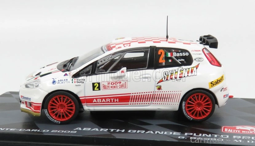 Edicola Fiat Grande Punto S2000 N 2 Rally Montecarlo 2009 G.Basso - M.Dotta 1:43