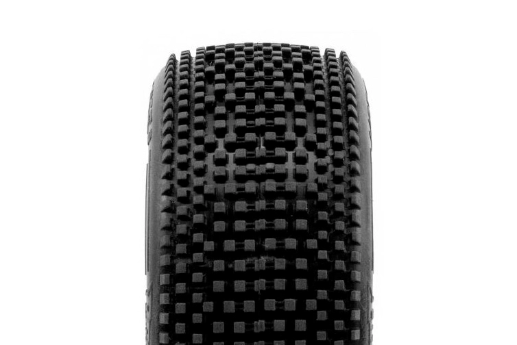 HOT DICES V2 BUGGY S2 (SOFT) lepené pneumatiky, biele disky, 2 ks.