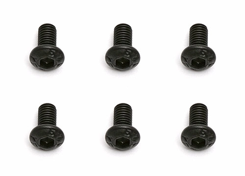 M3x0,5x6mm Imbusový šroub s kulatou hlavou, 10 ks.