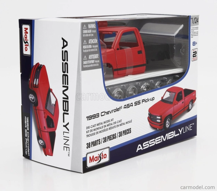 Maisto Chevrolet 454 Ss Pick-up 1993 1:24 Red