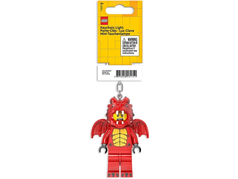 LEGO svietiaca kľúčenka – Červený drak