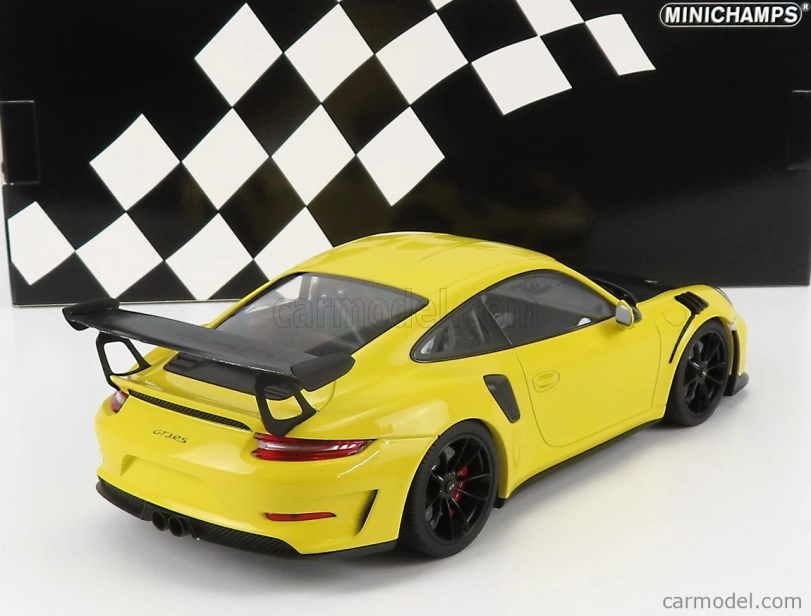 Minichamps Porsche 911-2 Gt3 Rs Coupe 2019 - čierne disky 1:18 žltá