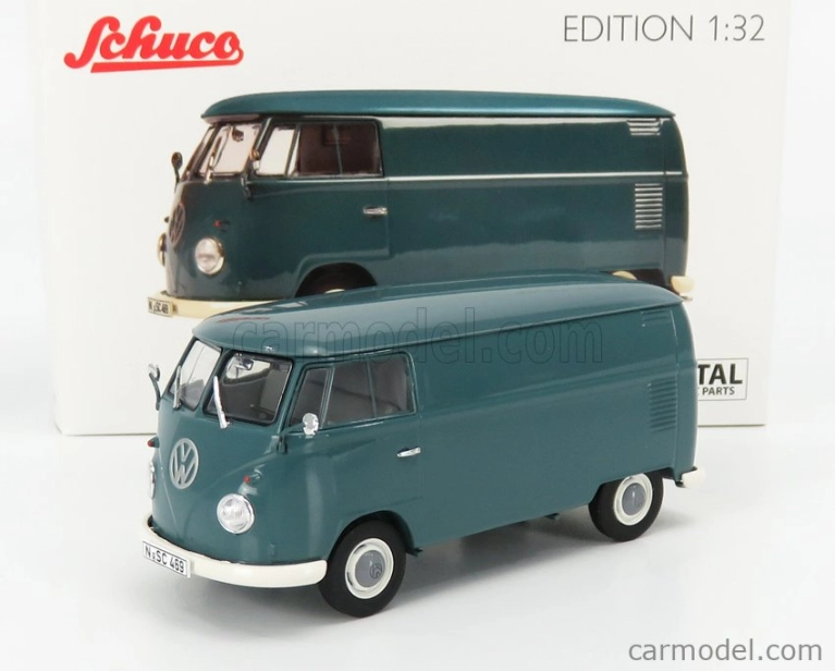 Schuco Volkswagen T1b Type 2 Van Kastenwagen 1962 1:32 Modrá