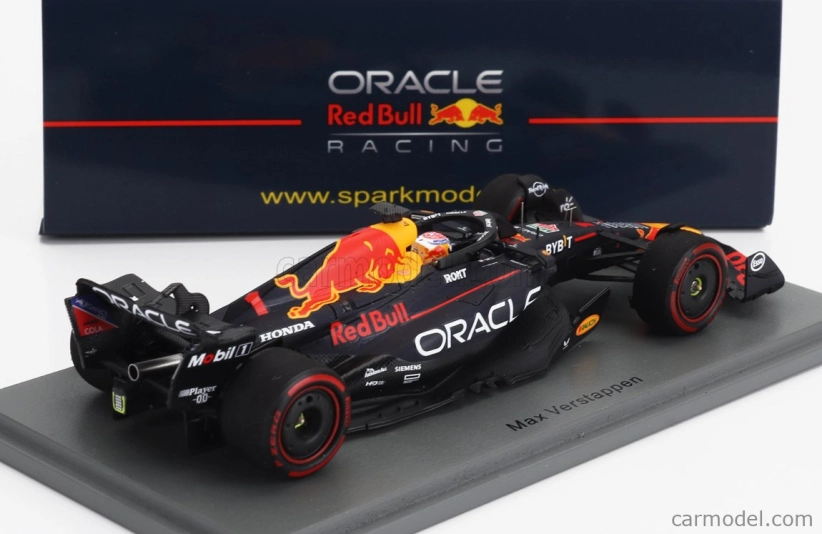 Iskrový model Red bull F1 Rb19 Team Oracle Red Bull Racing N 1 Majster sveta Víťaz Belgicko Gp 2023 Max Verstappen 1:43 Matt Blue