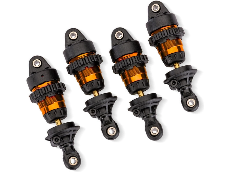 Traxxas tlumič Mini GTR hliníkový oranžový (4)