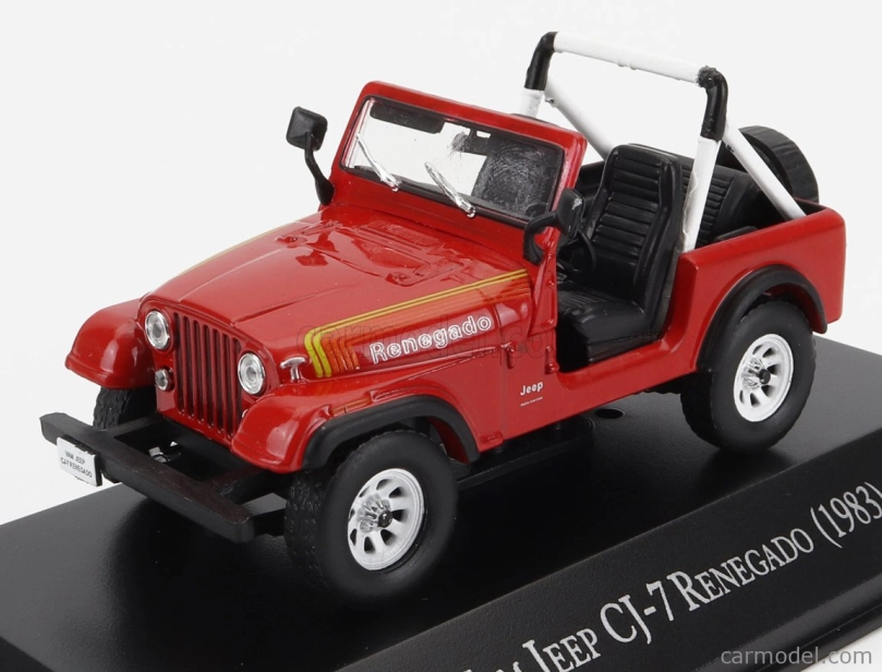 Edicola Jeep Cj-7 Renegado Open 1983 1:43 Red