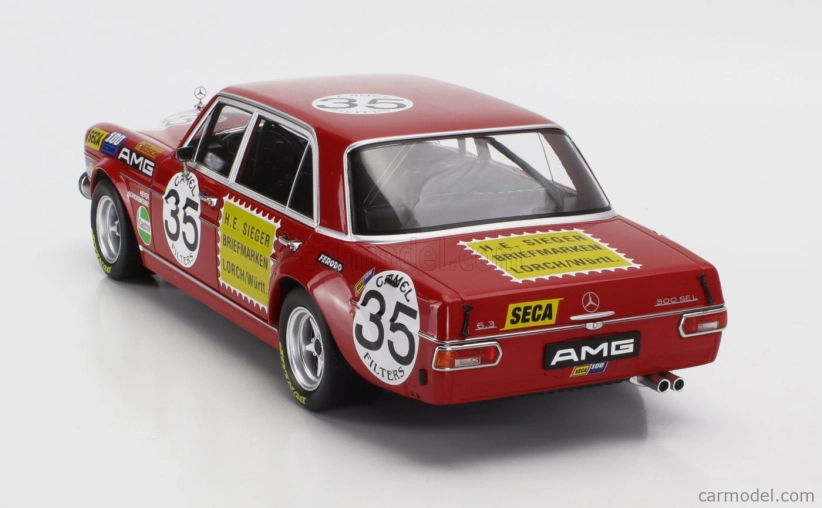 Werk83 Mercedes benz 300 Sel 6.8 Team Mercedes Amg N 35 2nd 24h Spa Francorchamps 1971 Hans Heyer - Clemens Schickentanz 1:18 Red
