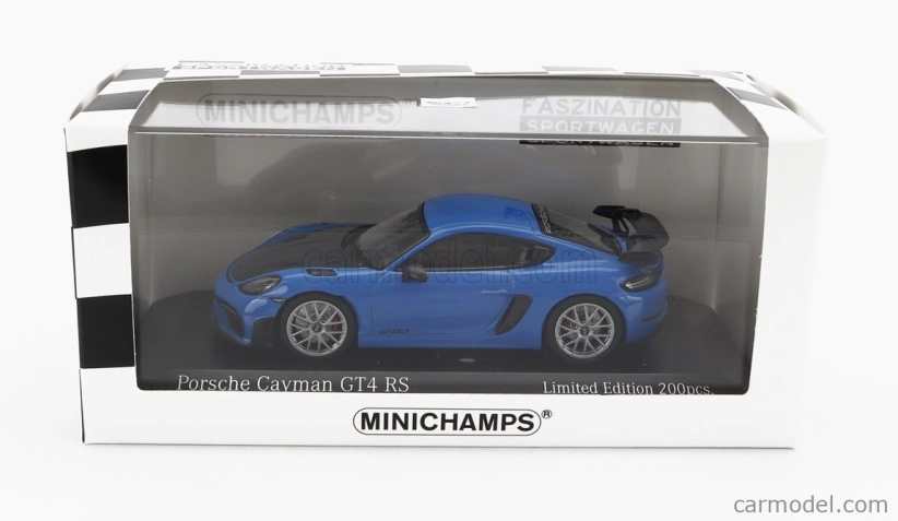 Minichamps Porsche 718 (982) Cayman Gt4 Rs 2021 1:43 Shark Blue