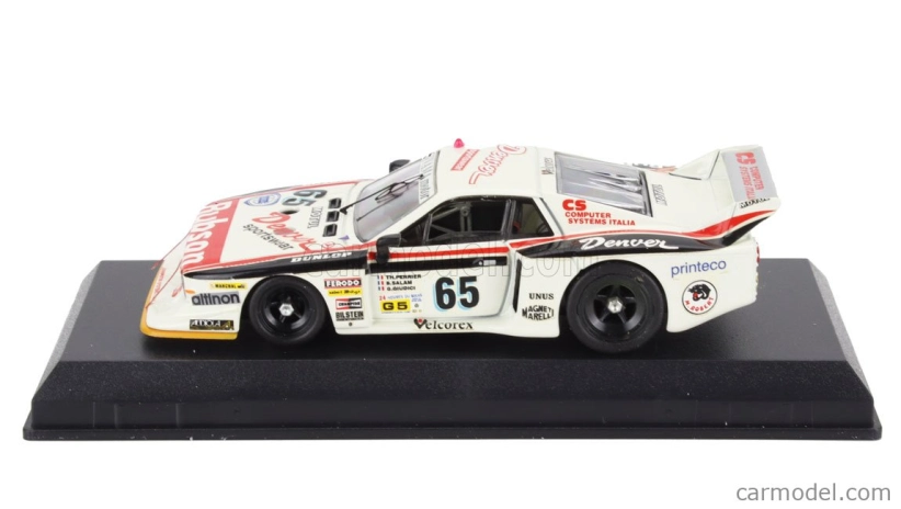 Best-model Lancia Beta Montecarlo Turbo Team Sivama Di Galliate N 65 24h Le Mans 1982 Gianni Giudici - Thierry Perrier - Bernard Salam 1:43 Bílá Červená