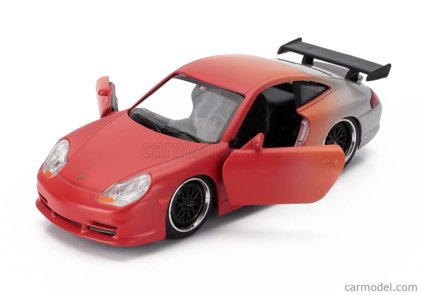 Jada Porsche 911 996 Gt3 Coupe 1999 1:32 Oranžová strieborná