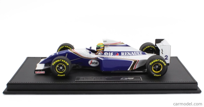 Gp-replicas Williams F1  Fw16 Team Rothmans Renault N 2 San Marino Italy Gp (with Pilot Figure) 1994 Ayrton Senna 1:18 Modrá Bílá