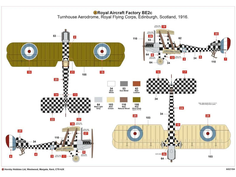 Airfix Royal Aircraft Factory BE2c Scout (1:72)