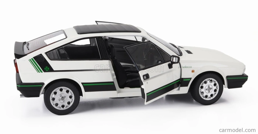 Mitica-diecast Alfa romeo Alfa Romeo Sprint 1.5 Quadrifoglio Verde Balocco 1984 1:18 Bianco Capodimonte - Bílá