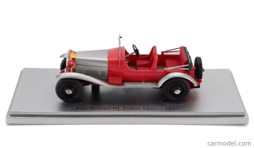 Kess-model Alfa romeo Rl Super Sport 4 Seat - 4 Posti - Bez krytého sedadla 1927 1:43 Red Silver
