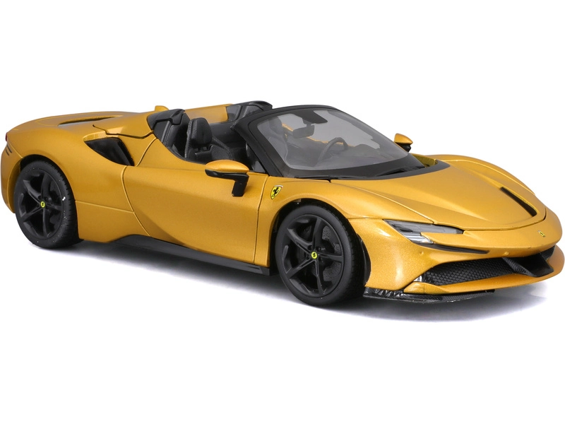 Bburago Ferrari SF90 Spider 1:18 žlutá metalíza