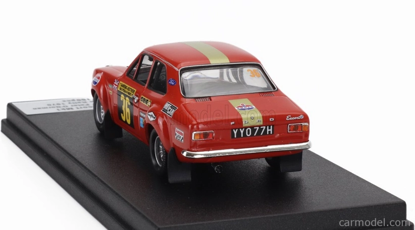 Trofeu Ford england Escort Mki (nočná verzia) N 36 Rally Sanremo 1970 David Sutton - Peter O'gorman 1:43 Červená