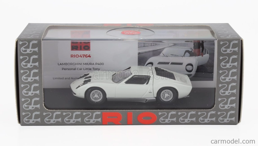 Rio-models Lamborghini Miura P400 1967 - Osobné auto Little Tony 1:43 Biela