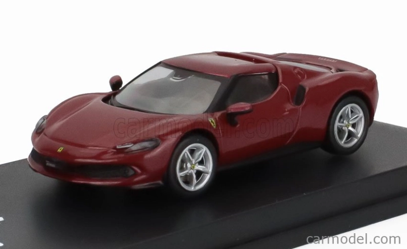Edicola Ferrari 296 Gtb Hybrid 830hp V6 2021 - Con Vetrina - With Showcase 1:64 Red