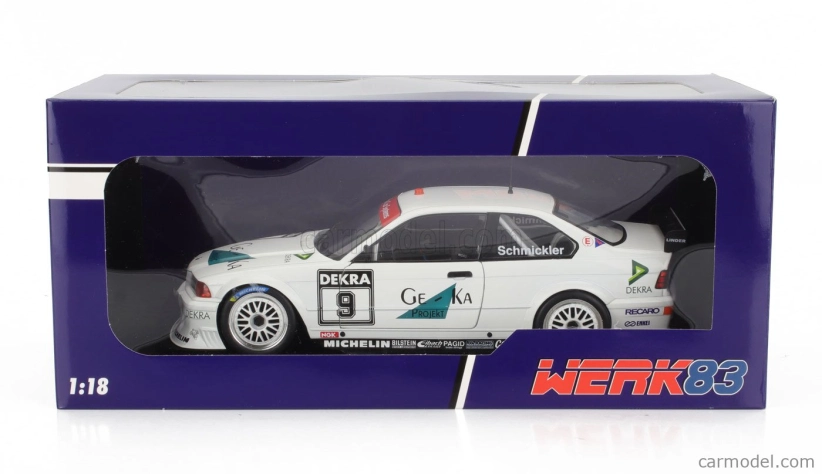 Werk83 BMW radu 3 M3 (e36) Coupe Team Linder N 9 Dtm Sezóna 1994 Frank Schmickler 1:18 Biela