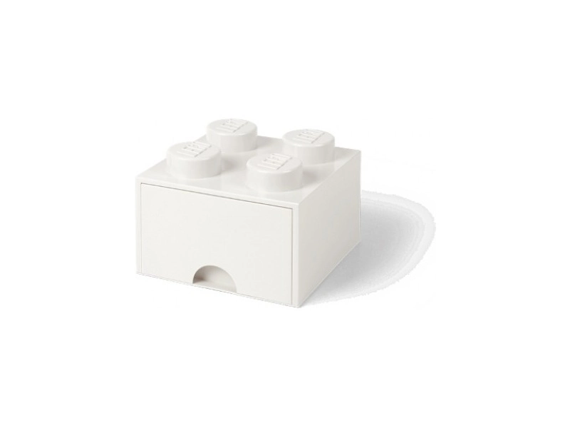 LEGO úložný box s šuplíkem 250x250x180mm - tmavě zelený