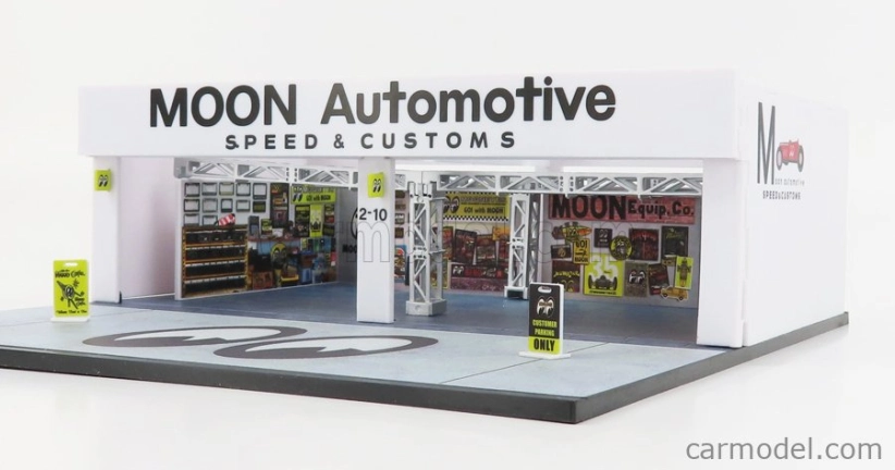 Tarmac Accessories Diorama Moon Automotive Speed & Custom Garage Officina 1:64 /