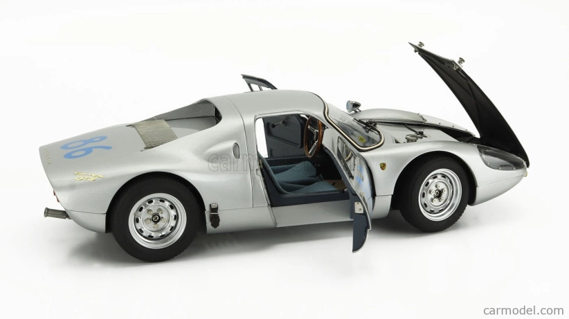Cmc Porsche 904 Carrera Gts Ch.904-005 N 86 Winner Targa Florio 1964 Colin Davis - Antonio Pucci 1:18 Silver