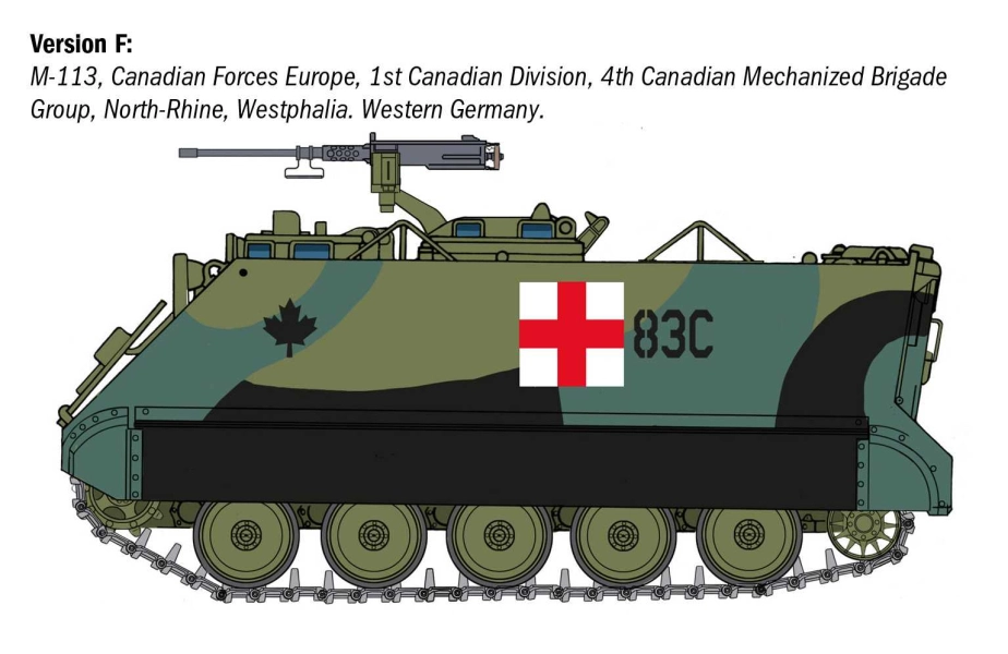 Italeri Tank M113a1 Armoured Personnel Carrier Military 1945 1:35 /