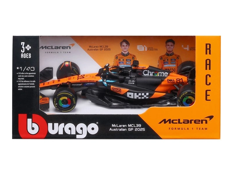 Bburago McLaren F1 MCL39 (2025) 1:43 #81 Piastri