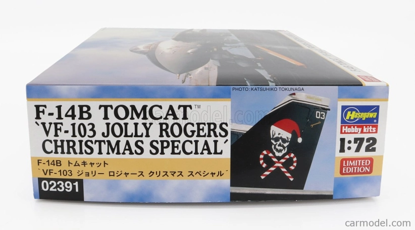 Hasegawa Grumman F-14a Tomcat Vf-103 Jolly Rogers Christmas Special Military Airplane 1974 1:72 /