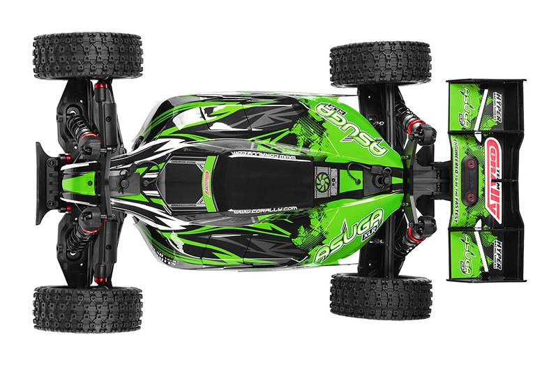RC auto ASUGA XLR 6S - buggy 4WD - PRO Roller šasi, zelená