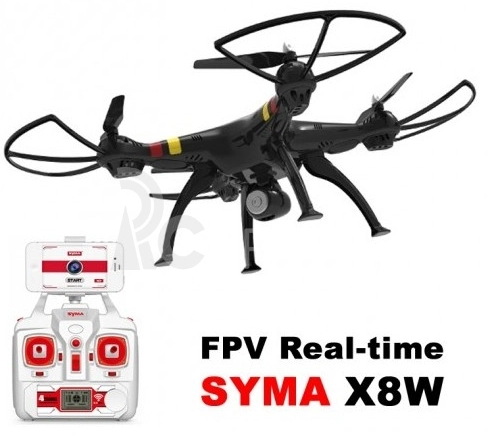 RC dron SYMA X8W FPV, čierna