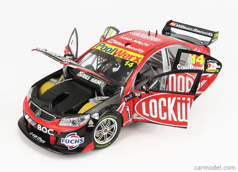 Biante model cars Holden Vf Commodore V8 Team Lockwood Racing N 14 1:18, červená