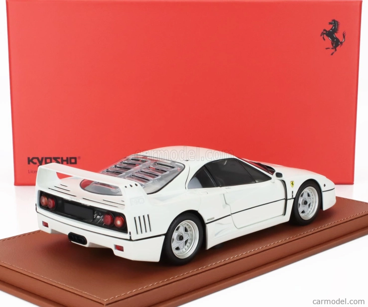 Bbr-models Ferrari F40 1987 - Con Vetrina - With Showcase 1:18 Bianco Avus - Bílá