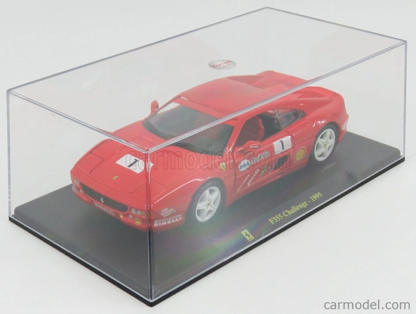 Edicola Ferrari F355 Challenge N 1 1995 - Con Vetrina - S vitrínou 1:24 červená
