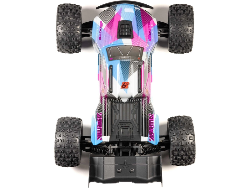 RC auto Arrma Kraton 6S V6 BLX 1:8 4WD RTR, modrá/oranžová
