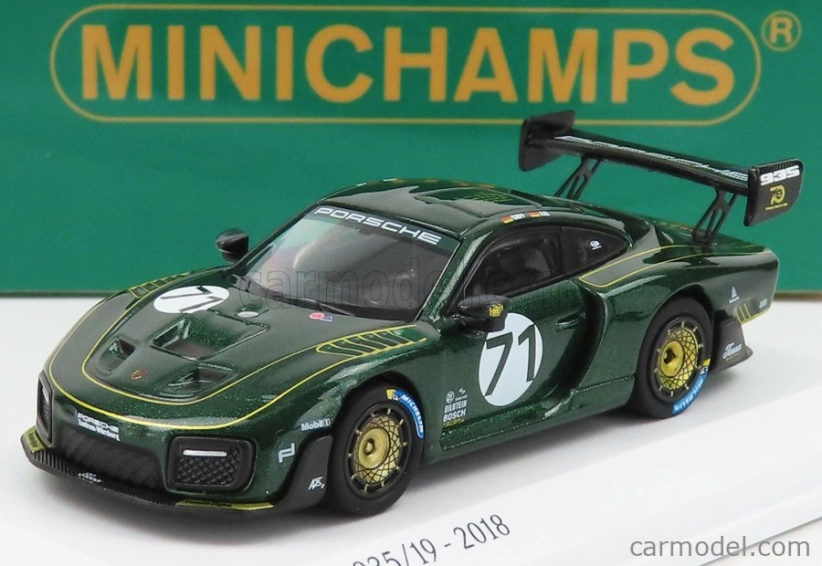 Minichamps Porsche 935/19 N 71 - Základná 911 991-2 Gt2 Rs 2018 1:64 Zelená