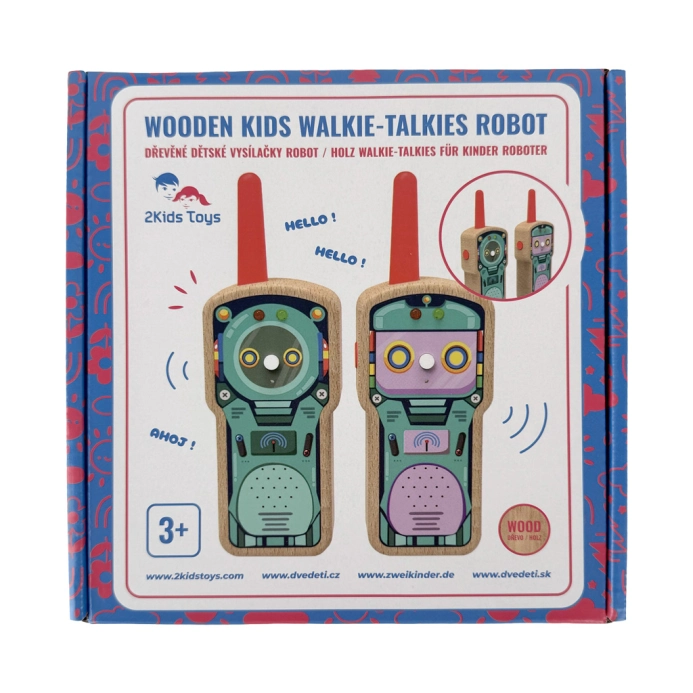 2Kids Toys Drevené detské vysielačky Robot