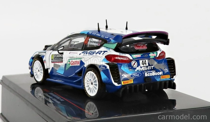 Ixo-models Ford england Fiesta Wrc N 44 Rally Montecarlo 2021 G.greensmith - E.edmondson 1:43 Blue White